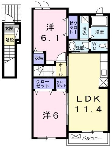 サンリットヒルⅡの間取り