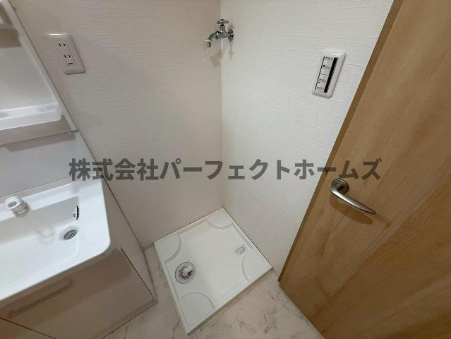 グリーンコート C棟の設備|洗濯機置場です