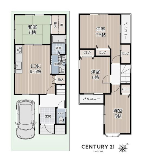 【間取り】 | 専有面積:81.38平米　間取り:4LDK！