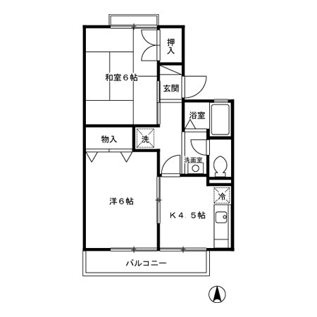 【間取り】 | パレス神代　Ａ