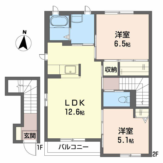 【間取り】 | サンステージ恩田