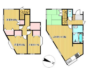 【間取り】 | 当麻　一戸建て♪ | 間取り図
