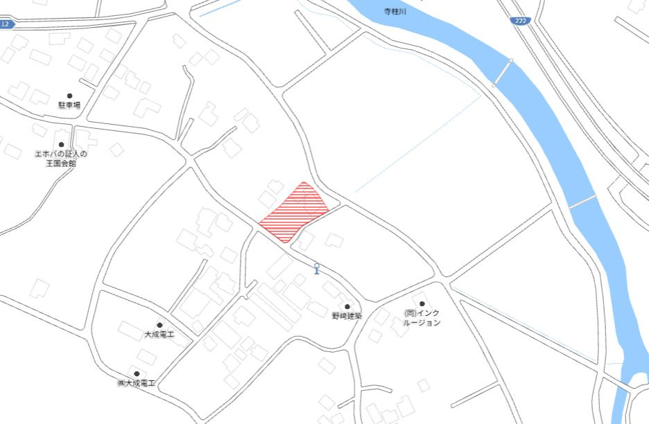北諸県郡三股町大字宮村の売地の土地図