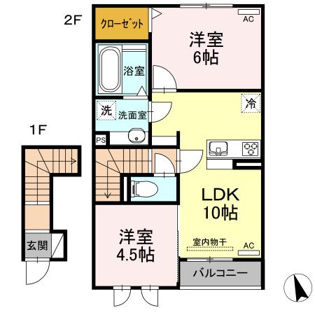 レイワール平川 Bの間取り