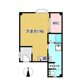【間取り】 | コーポ西脇 | 綺麗な1Rです！事務所でもご使用頂けます。