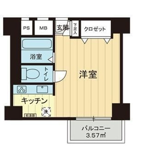 【間取り】 | 月島ハイツ | 間取りです。