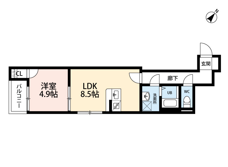アドバンス光丘の間取り|使いやすい間取りです。