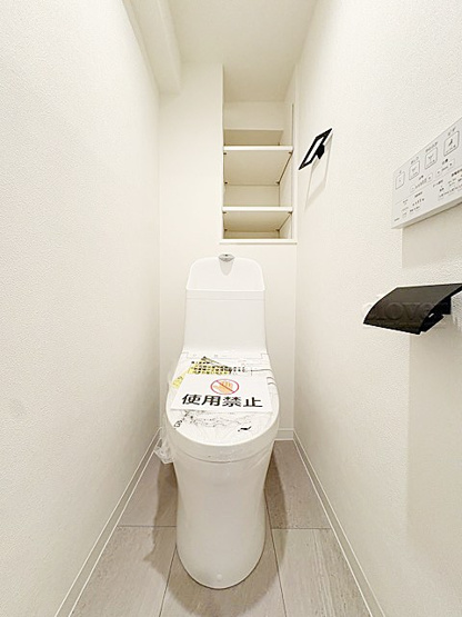 【トイレ】 | オアシスマンション・プレジデント山王 | 温水洗浄便座つき　トイレはもともと個人の領域である自宅の中でも、最もプライベートな空間です。だからこそ、ほしい「落ち着き」がここにあります。～即日のご見学可能～　お問合せはお気軽にどうぞ。