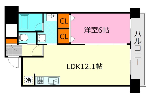 【間取り】 | ディアメゾン新白島駅