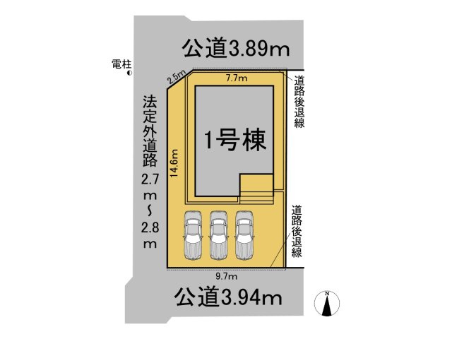 クワイエ　山県市東深瀬第1　全1区画分譲の区画図|■区画図
■YAMADA電機の　ヤマダ不動産　株式会社リライフ　
いつでもお問合わせ下さい。