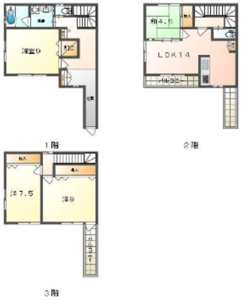 カッシーヤ西院の間取り