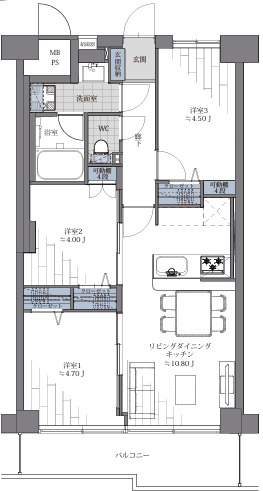 ソフトタウン晴海の間取り