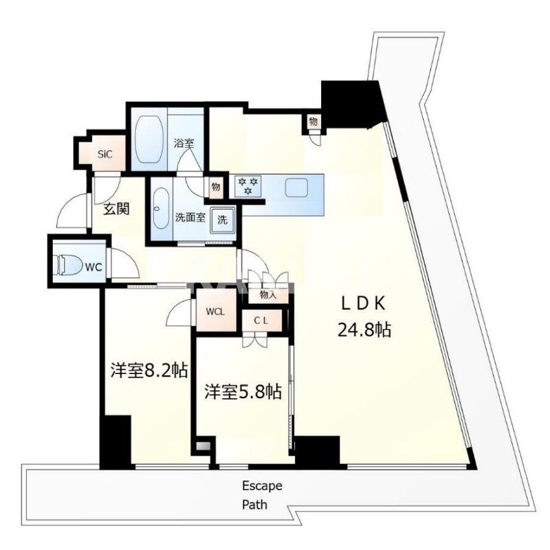 Brillia Tower堂島の間取り