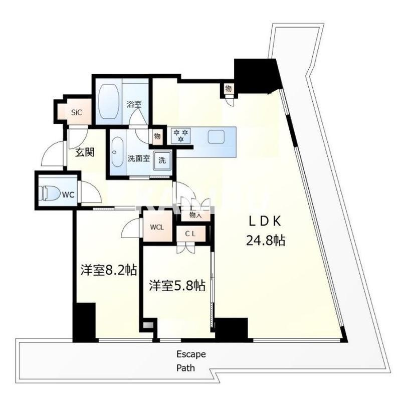 Brillia Tower堂島の間取り