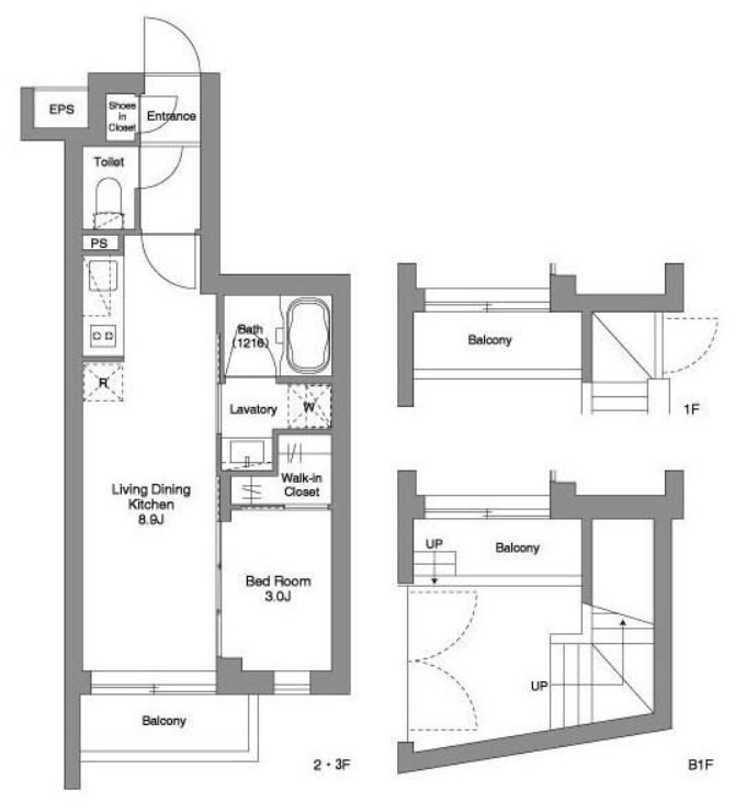 ORME COURT YOTSUYAの間取り