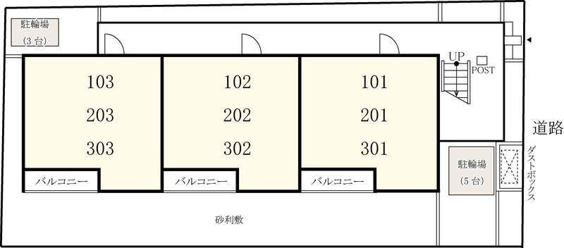 リブリ・西新宿の区画図