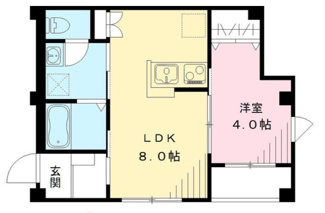 【間取り】 | コーポ340 | 間取りです。