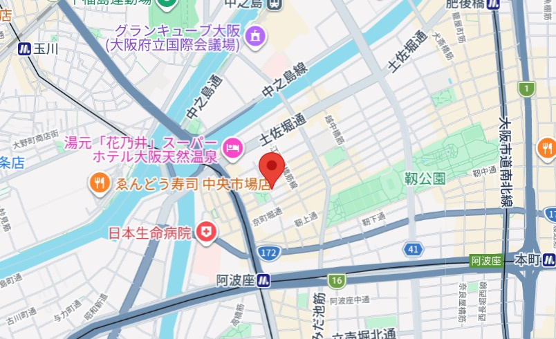 Ｊ．ＧＲＡＮ　Ｃｏｕｒｔ京町堀の地図