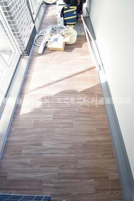 プレサンスOSAKA DOMECITYビーツのバルコニー