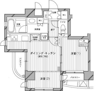 【間取り】 | デュオ・スカーラ田端 | 間取りです。