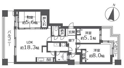 【間取り】 | ウェリス円山南4条シティハウス
