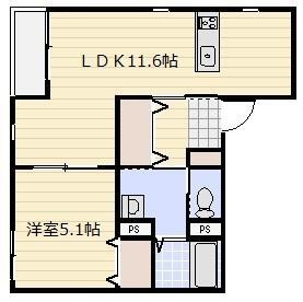 ティル　ナ　ノーグ　仲介手数料（賃料の1.10ヵ月）の50％OFF対象物件！の間取り