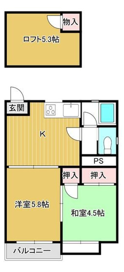 【間取り】 | コーポリバーサイド