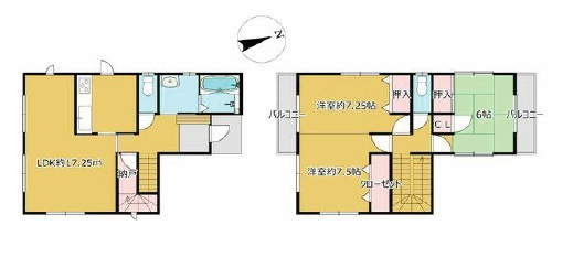 千葉市若葉区愛生町の間取り