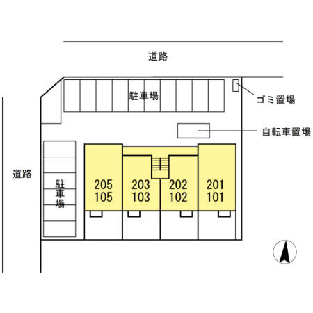 TUBASAの区画図