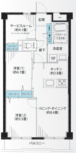 GSハイム第二金町の間取り