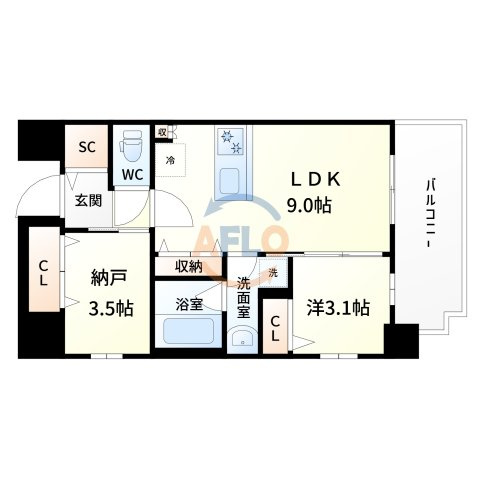 スプランディッド新大阪VIIIの間取り|間取り