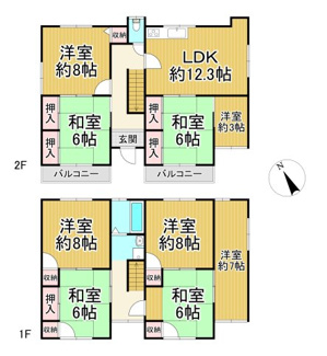 【間取り】 | 川西市鼓が滝1丁目13の35　中古一戸建て