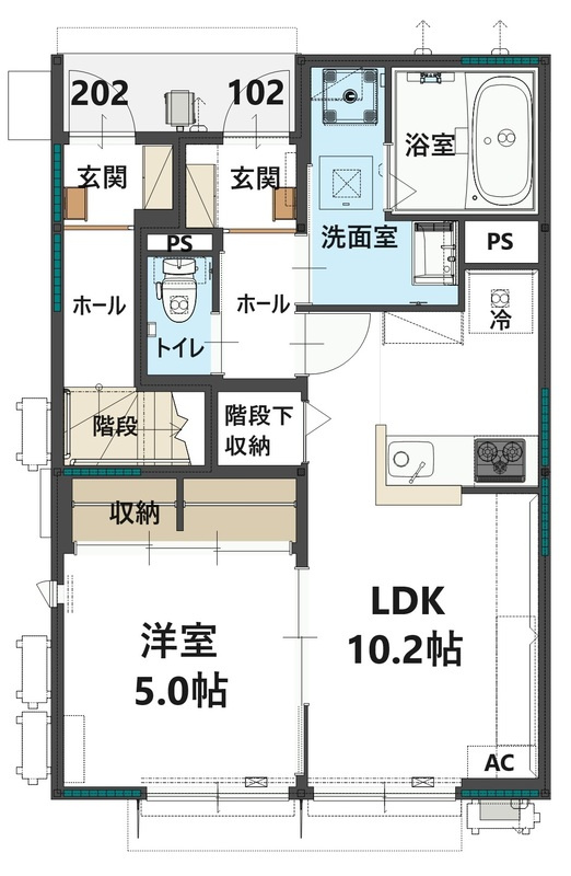カーサオハナ の間取り