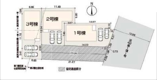 【区画図】 | 川越市今成第二　全3棟　3号棟 | 3号棟