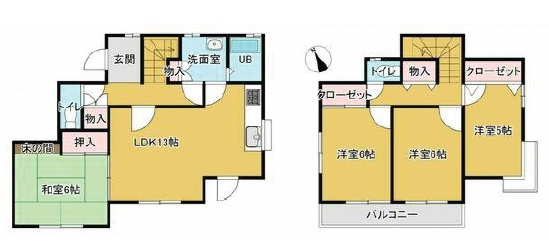 千葉市花見川区千種町の間取り
