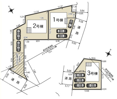 【区画図】 | 富士市今泉第30　新築戸建て　1号棟