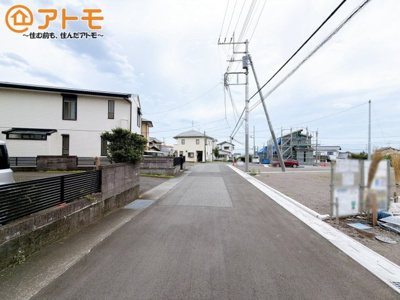 【前面道路含む現地写真】 | 富士市今泉第30　新築戸建て　1号棟