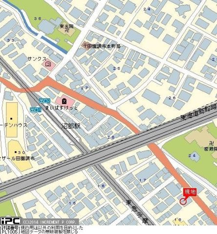 ファサード田園調布の地図