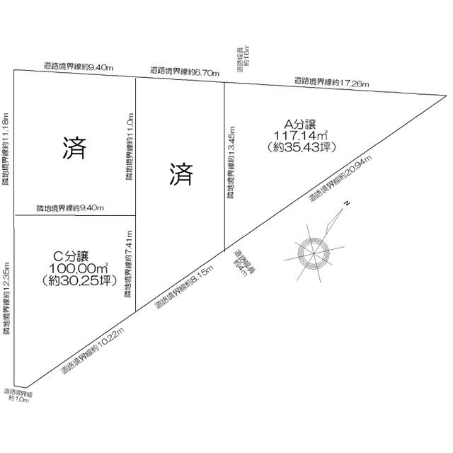 【トーヨーホーム売主/売建】守山区弁天が丘Ａ分譲の区画図|全体区画図