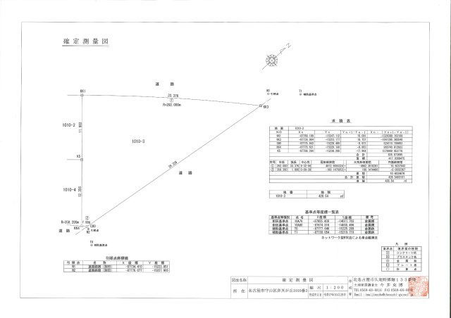 【トーヨーホーム売主/売建】守山区弁天が丘Ａ分譲の土地図|確定測量図