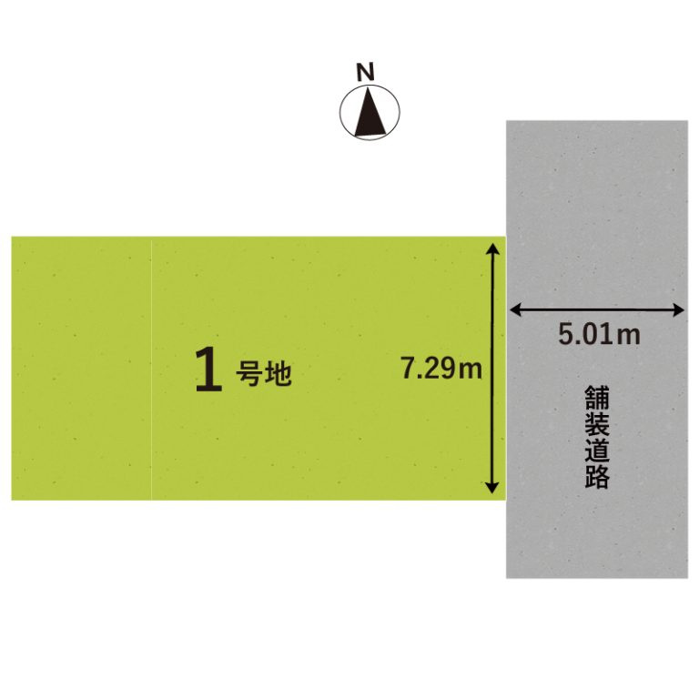大津市皇子が丘3丁目1期1号地　新築戸建の区画図