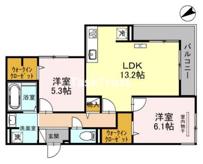 【間取り】 | ウィズパーク　ノーサイド