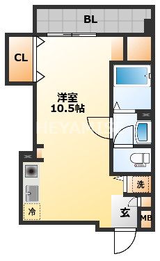 エル・ファーロ金屋町の間取り