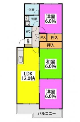 【間取り】 | シティハイツ萩尾