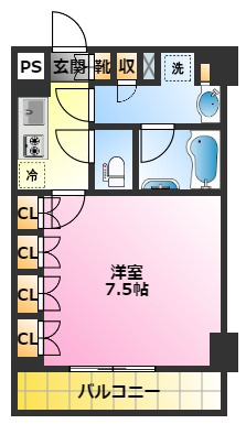 ルーブル武蔵小杉伍番館の間取り|ＴＶモニターフォン付きオートロック♪