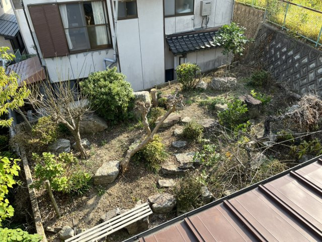 新町売家の庭|お庭の付いた物件です
