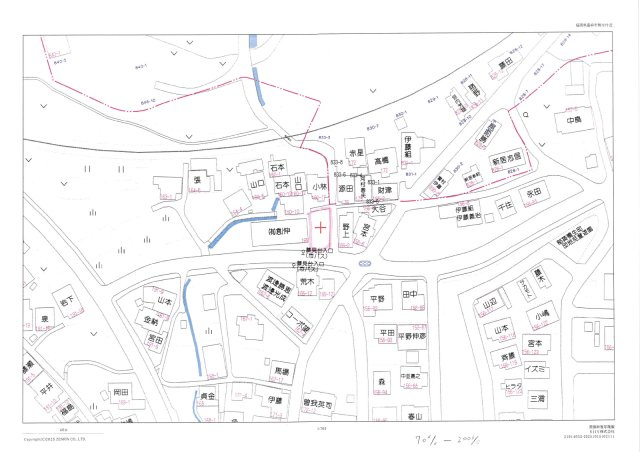 福岡県嘉麻市鴨生165-16の地図