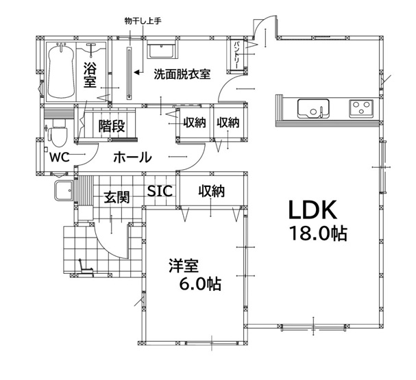 【間取り】 | 鞍手郡鞍手町大字中山9期1号棟