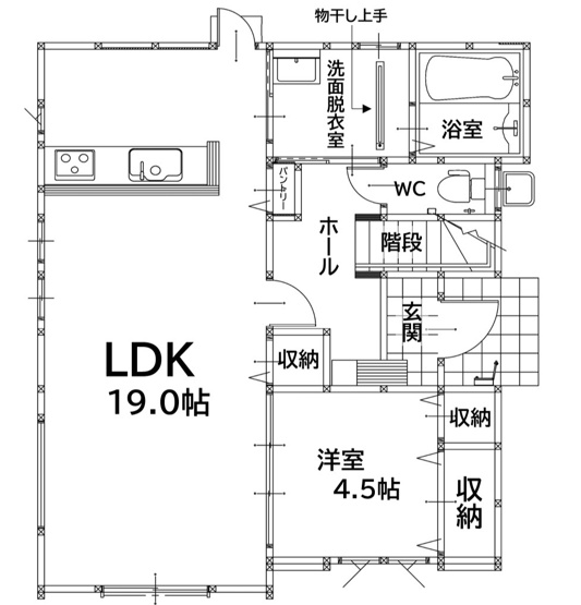 【間取り】 | 北九州市小倉南区南方1丁目1期1号棟