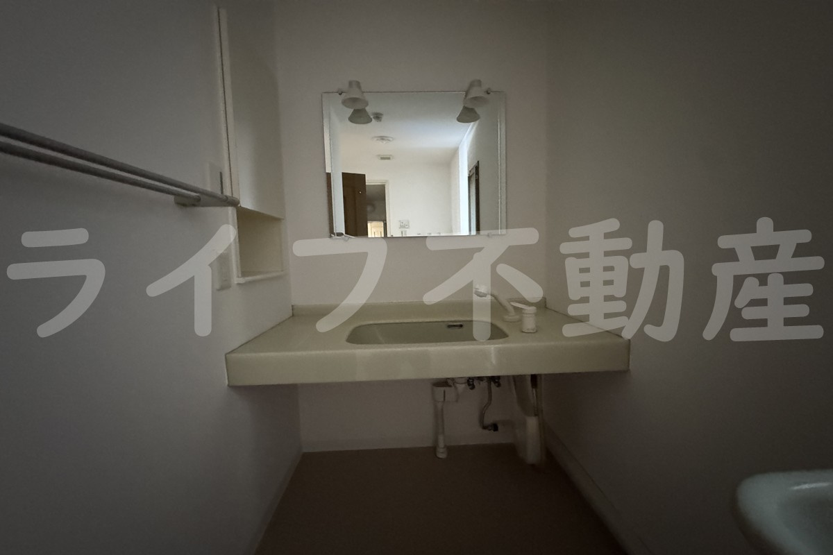 アクシス大阪の独立洗面台|独立洗面台あり、毎朝おしゃれに忙しい女性の方におすすめです